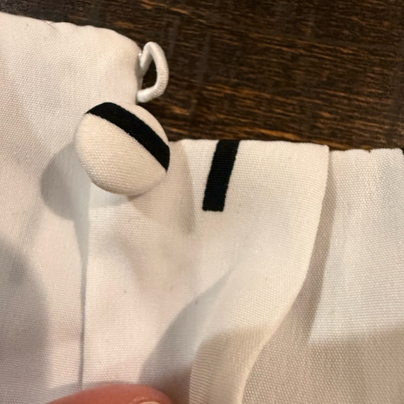 Alfani White Black Abstract Stripe Sleeveless Shift Dress Size 2 - Picture 11 of 11